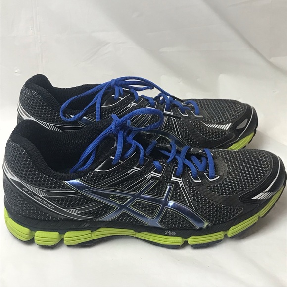 Asics Other - Asics Black Blue GT-2000 Athletic Running Shoes Men 11 T2K2N